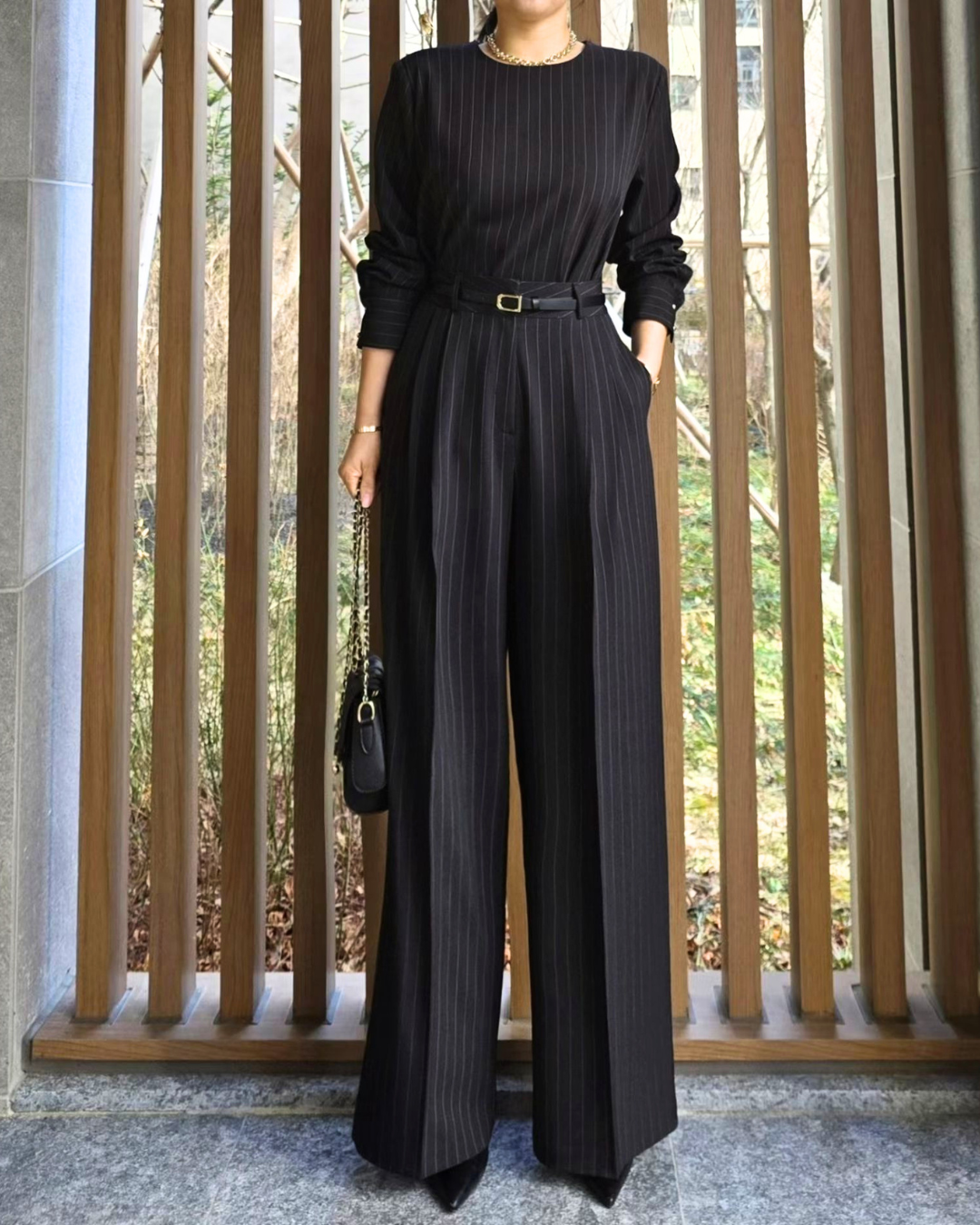 NK472 簡約線條套裝(含腰帶)