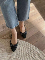 NK409 小香拼色高跟鞋