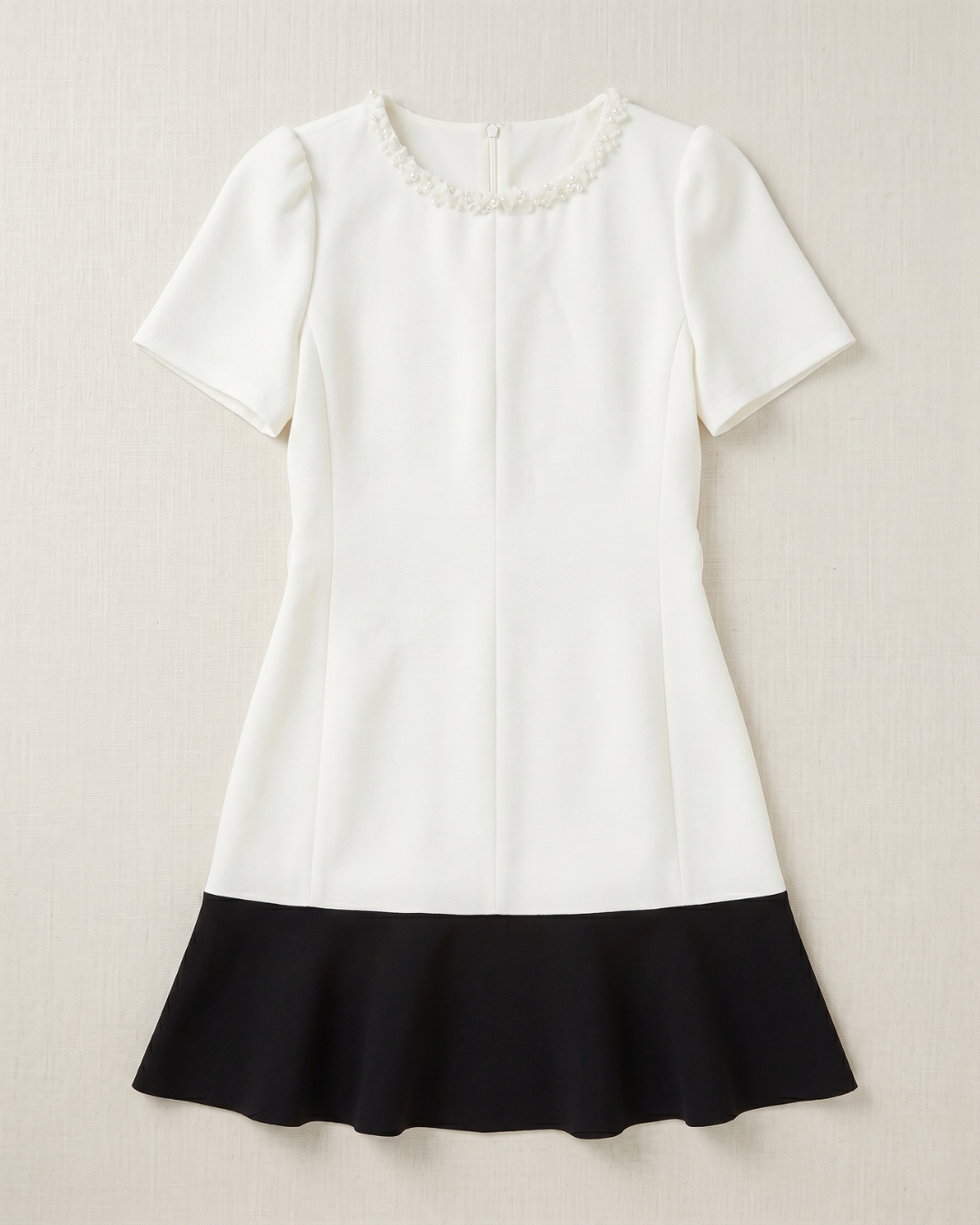 NK546 撞色收腰連衣裙(連腰帶)