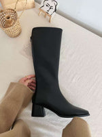 NK410 中長桶粗跟騎士靴