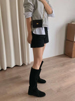 NK403 真牛絨皮長筒靴