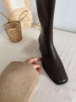 NK410 中長桶粗跟騎士靴