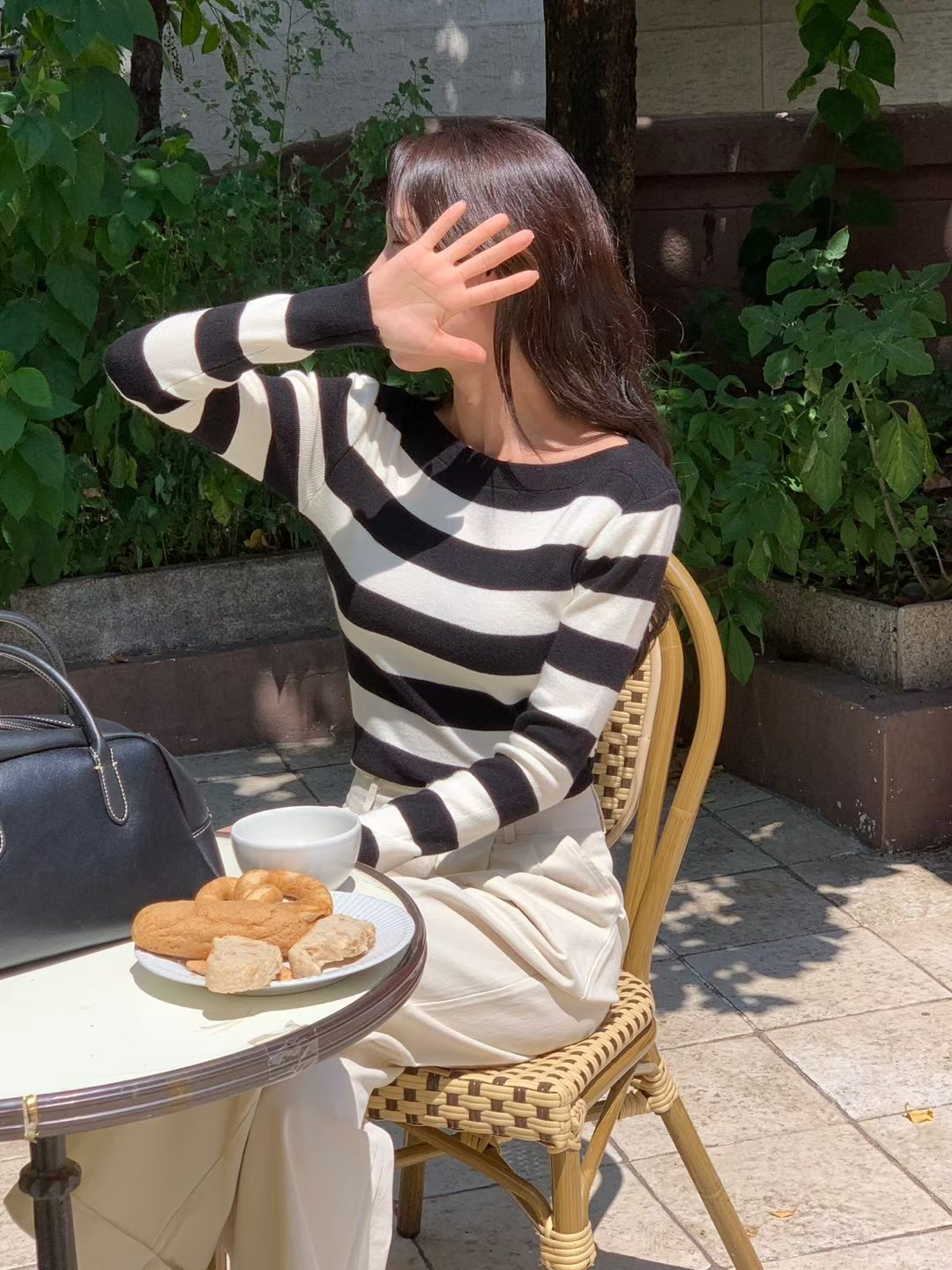 NK276 條紋針織上衣