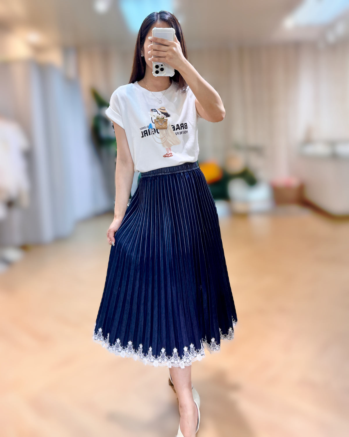 NK081 立體小女孩棉Tee