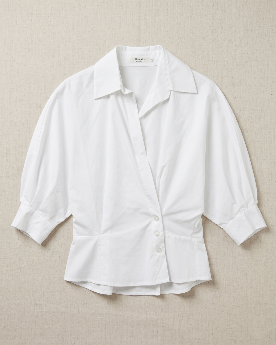 NH285 slim waist straight shirt