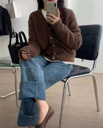 NK449 毛粒絨針織外套