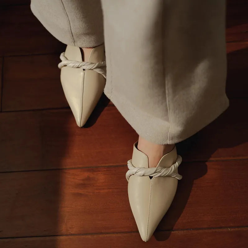 NH174 LEATHER LAB ARIA POINTED COLOR BLOCK PUMPS