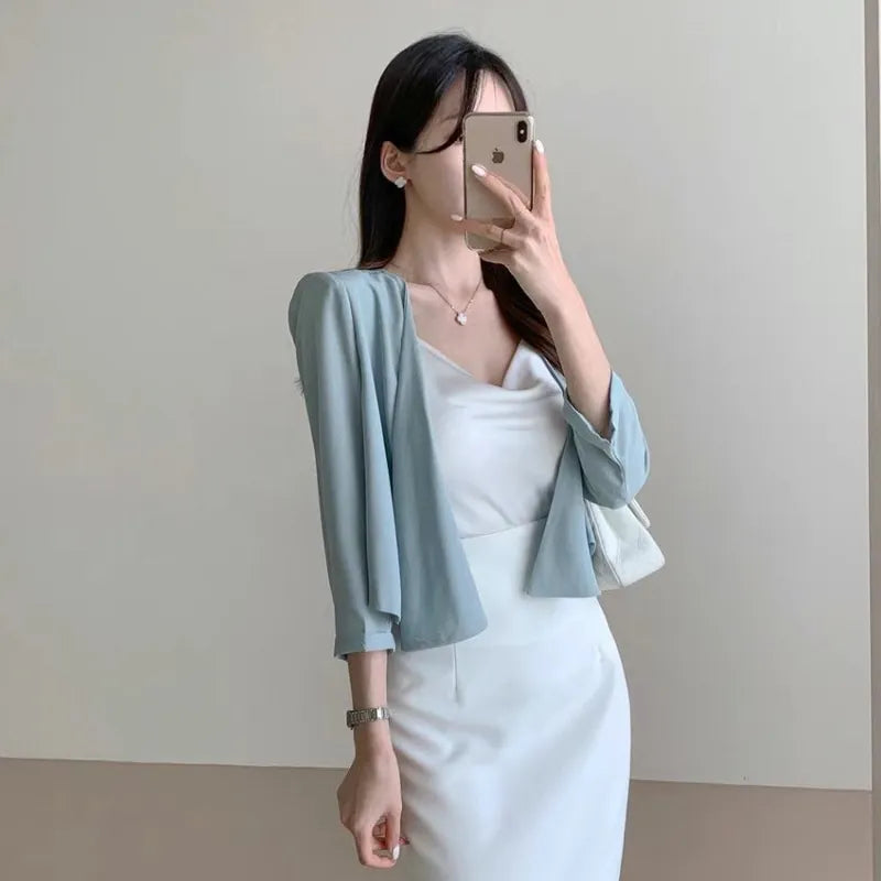 NH160 Korean Zabara elegant chiffon jacket