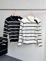 NK448 條子側領口上衣