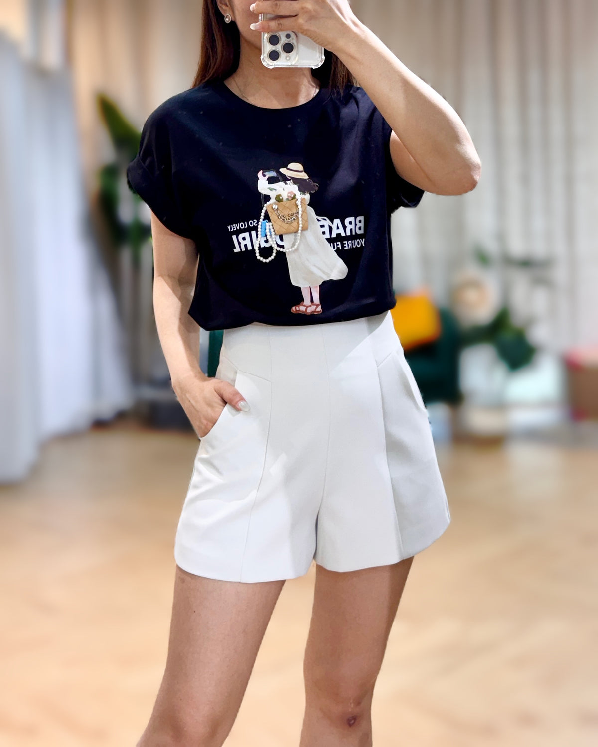 NK081 立體小女孩棉Tee
