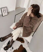 NK407 真皮彈力中筒靴