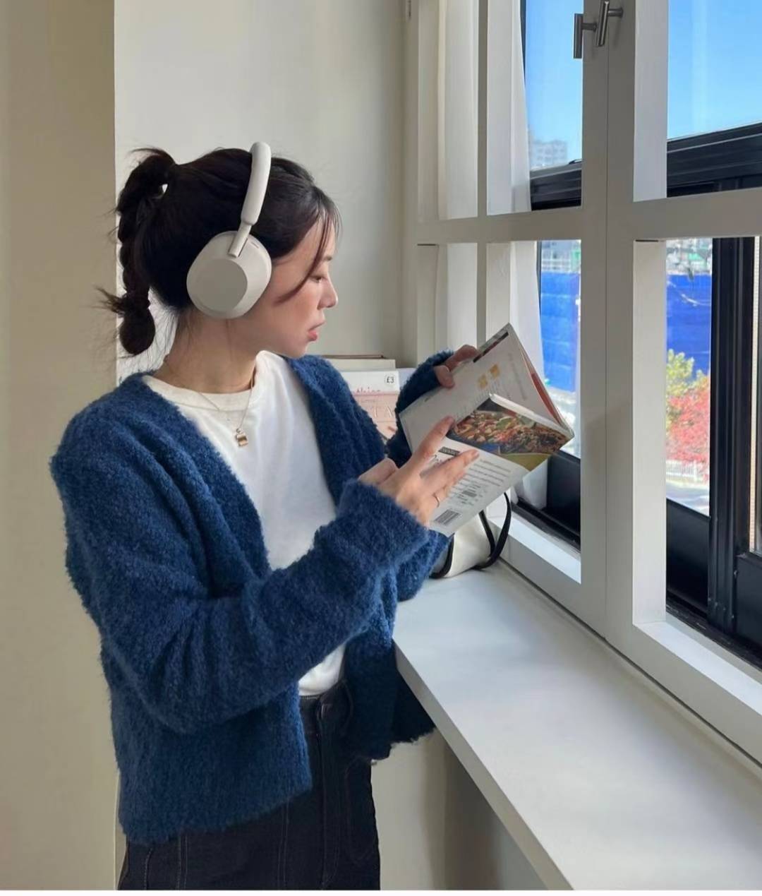 NK449 毛粒絨針織外套