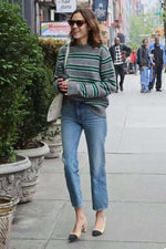 NK409 小香拼色高跟鞋