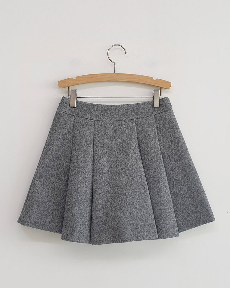 NK357 抓絨外套百褶裙套裝