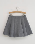 NK357 抓絨外套百褶裙套裝