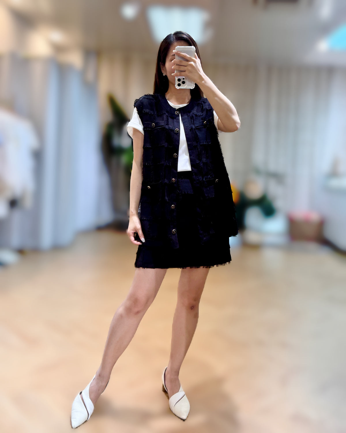 NK085 小香風彈性棉Tee