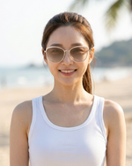 NK692 INVU 幾何微貓眼鏤空鏡腳偏光太陽眼鏡