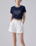 NK658DFM 韓國潮牌Marithe大案短Tee