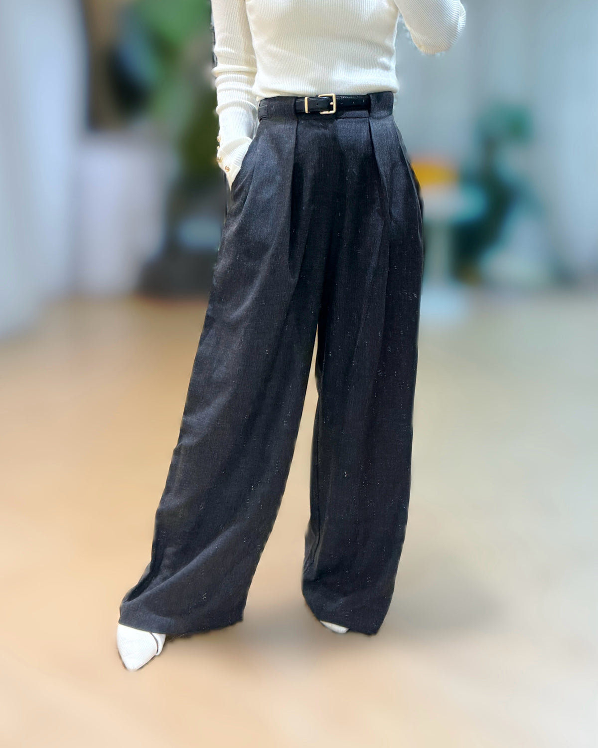 NK315 慵懶風百搭闊褲