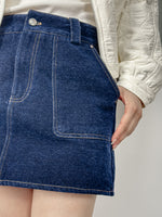 NK369 牛仔明線半截裙