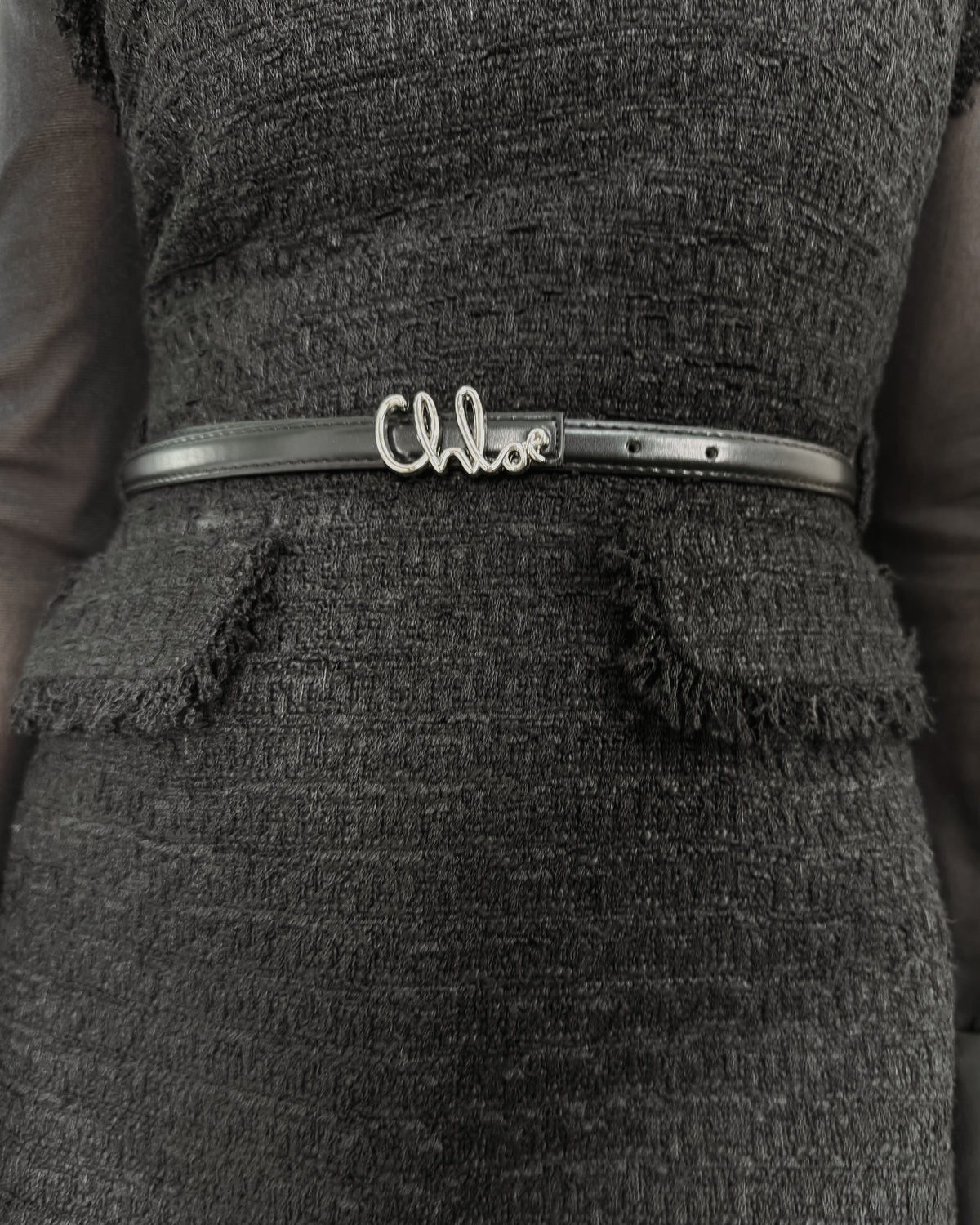 NK325 流蘇Tweed連身裙