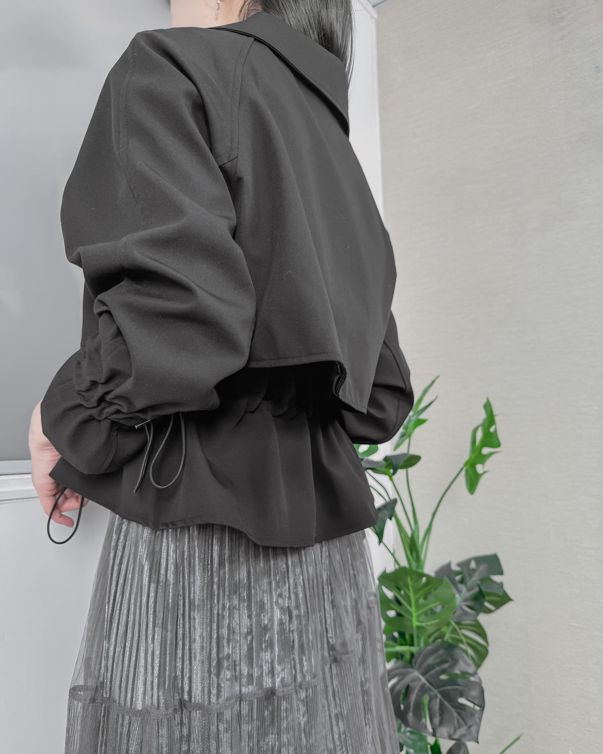 NK355 日系索繩短風衣