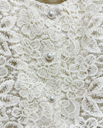 NK772 Lace公主袖短上衣