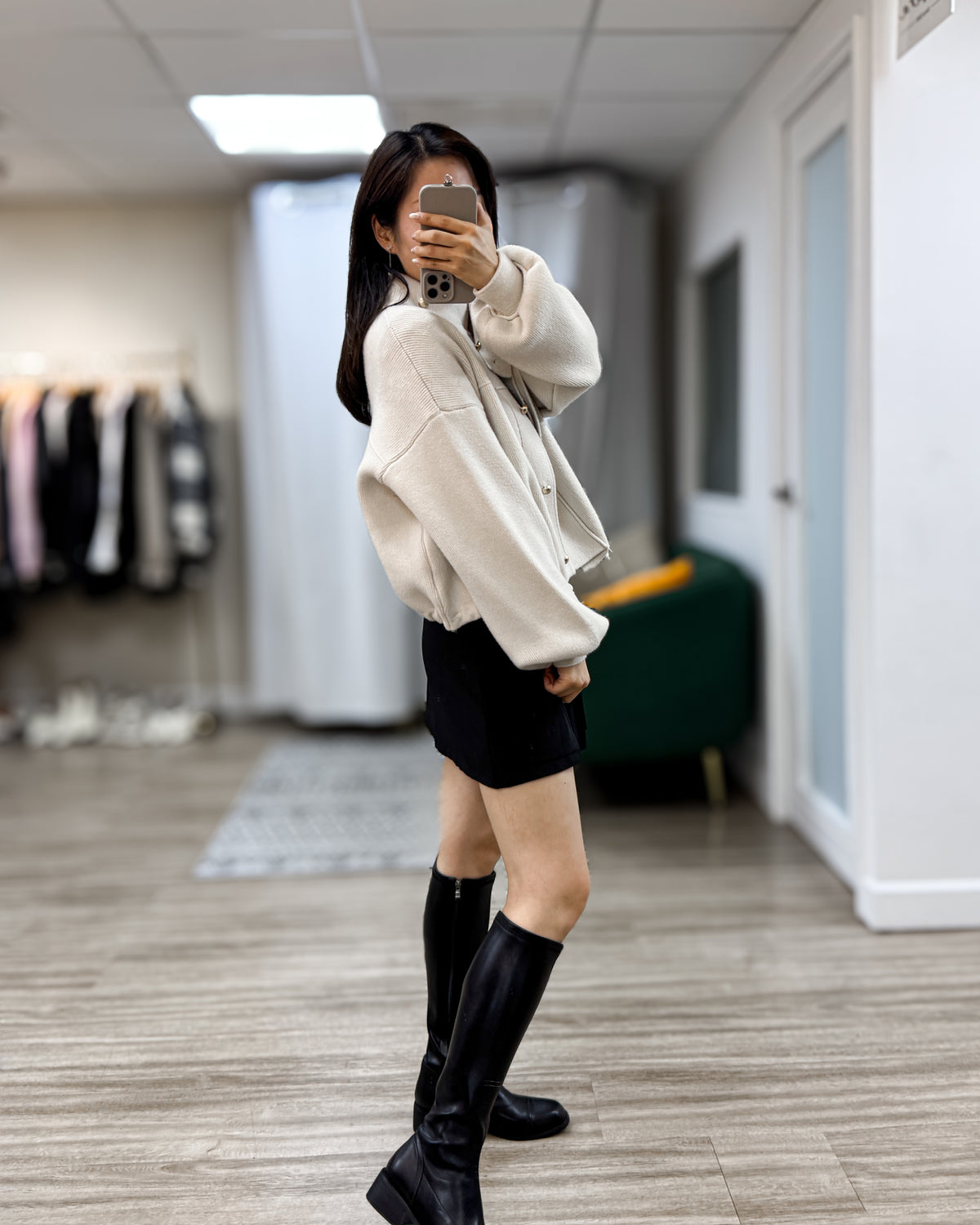 NK435 立領針織外套