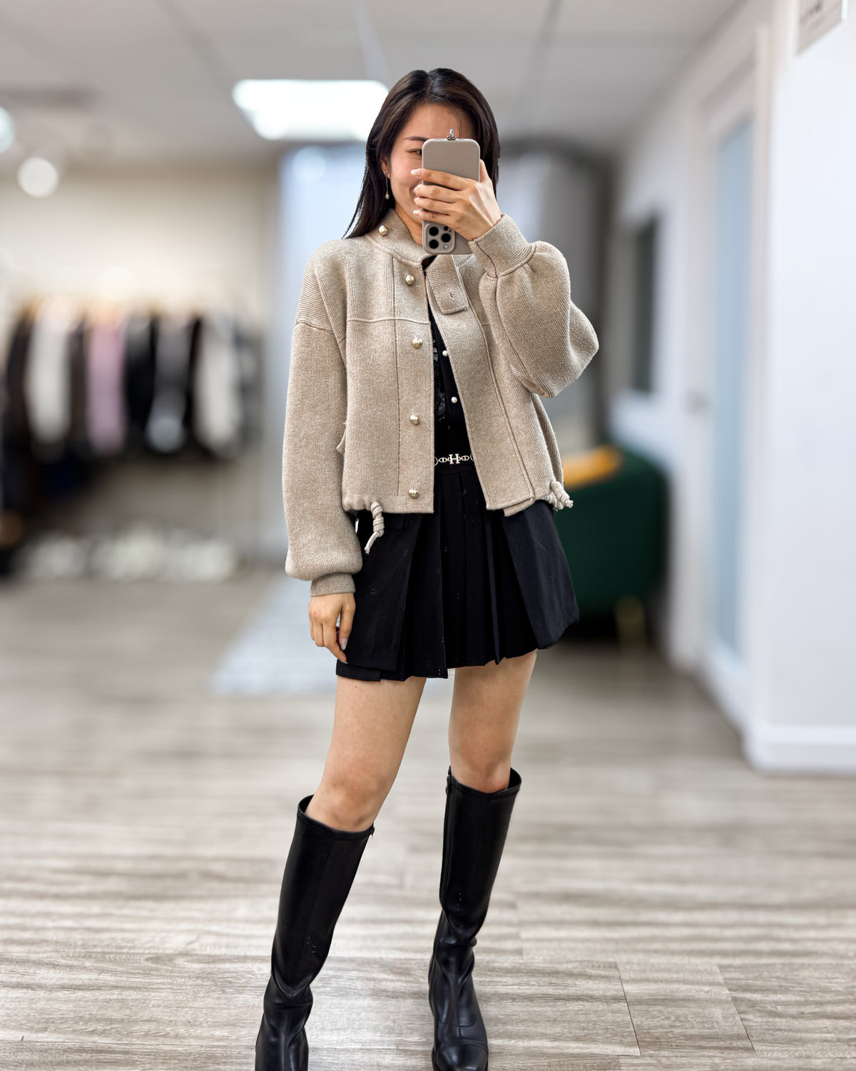 NK435 立領針織外套