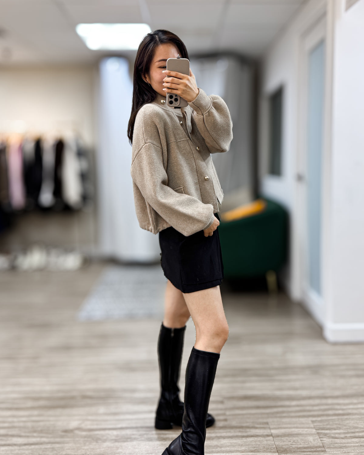 NK435 立領針織外套