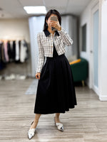 NK428 格紋Tweed短外套