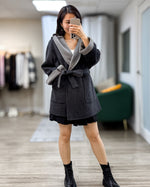 NK442 雙色羊絨外套