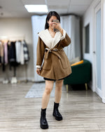 NK442 雙色羊絨外套