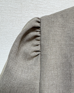 NK552 V領綁帶高腰褲套裝