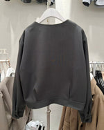 NK304 垂感波浪領短版外套