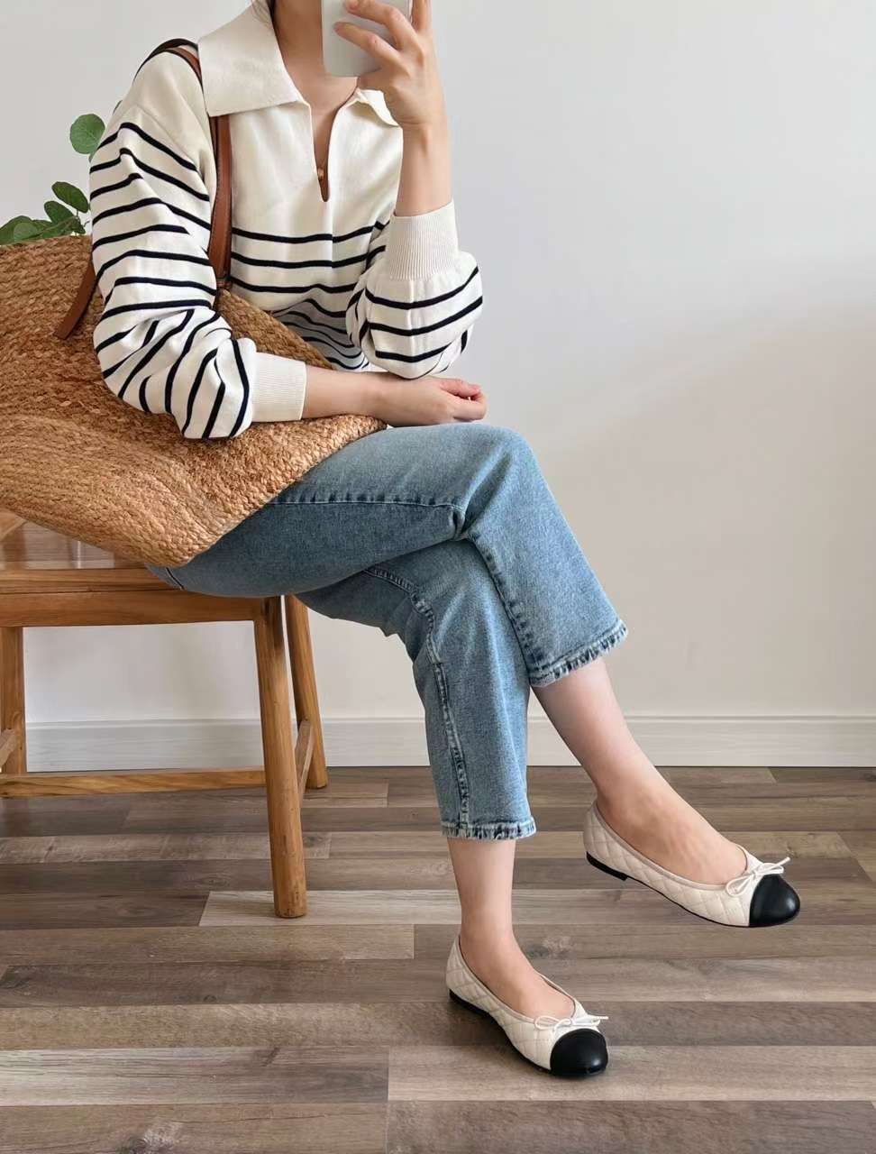 NK405 小香蝴蝶結平底鞋