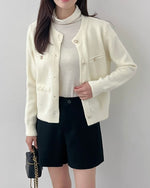 NK361 小香珍珠開襟外套