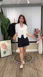 NK594 修腰束袖雪紡西裝外套