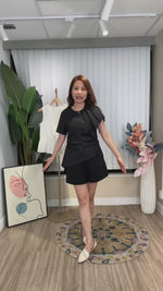 NK601 不對稱短圓領上衣