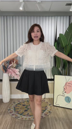 NK772 Lace公主袖短上衣