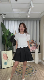 NK704 格子泡泡上衣