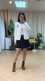 NK321 小香背心外套 (連胸針)