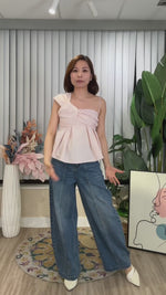 NK730 不規則蝴蝶結上衣