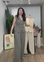 NK549 特色背心西褲套裝