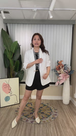 NK586 束袖Lace領邊薄西裝外套