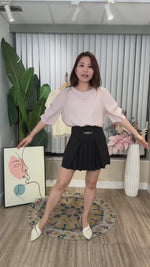 NK702 圓領立體泡泡袖輕薄上衣